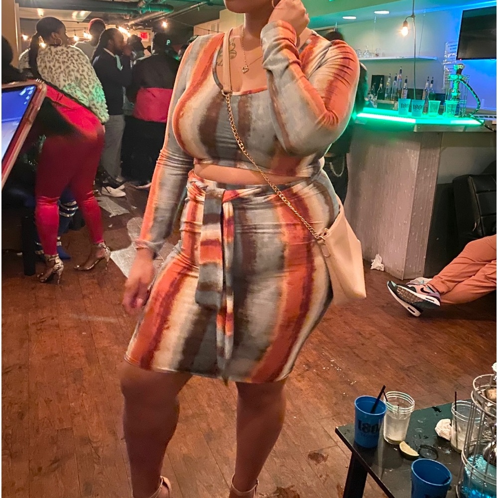 Multi Color Skirt Set| Fashion Nova| XL